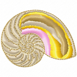 Seashell Embroidery Design 5 Seashell Embroidery Design 5